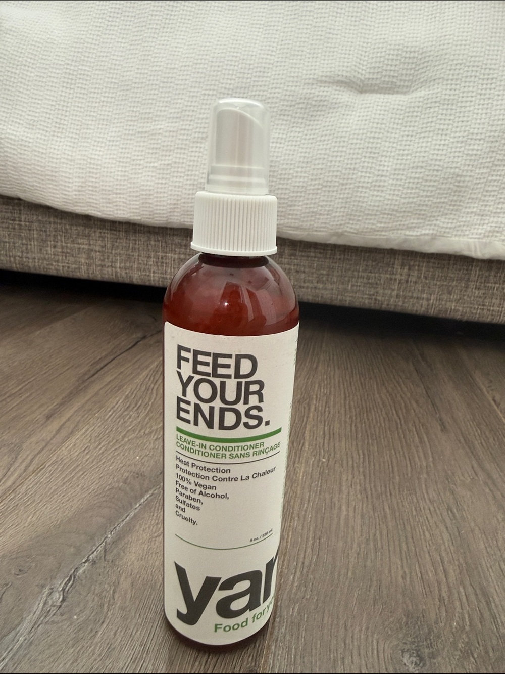 Feed Your Ends Leave-In Conditioner - White & Brown Bottle